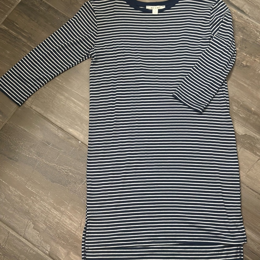 Small Miami Striped Navy and White Dress